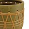 Hello Honey® 10.5" Green Stoneware Planter with Woven Design